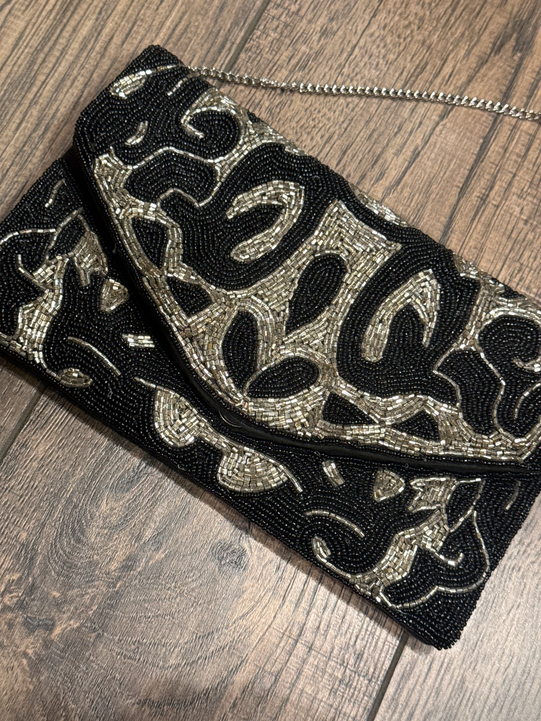 Abstract Paisley Clutch