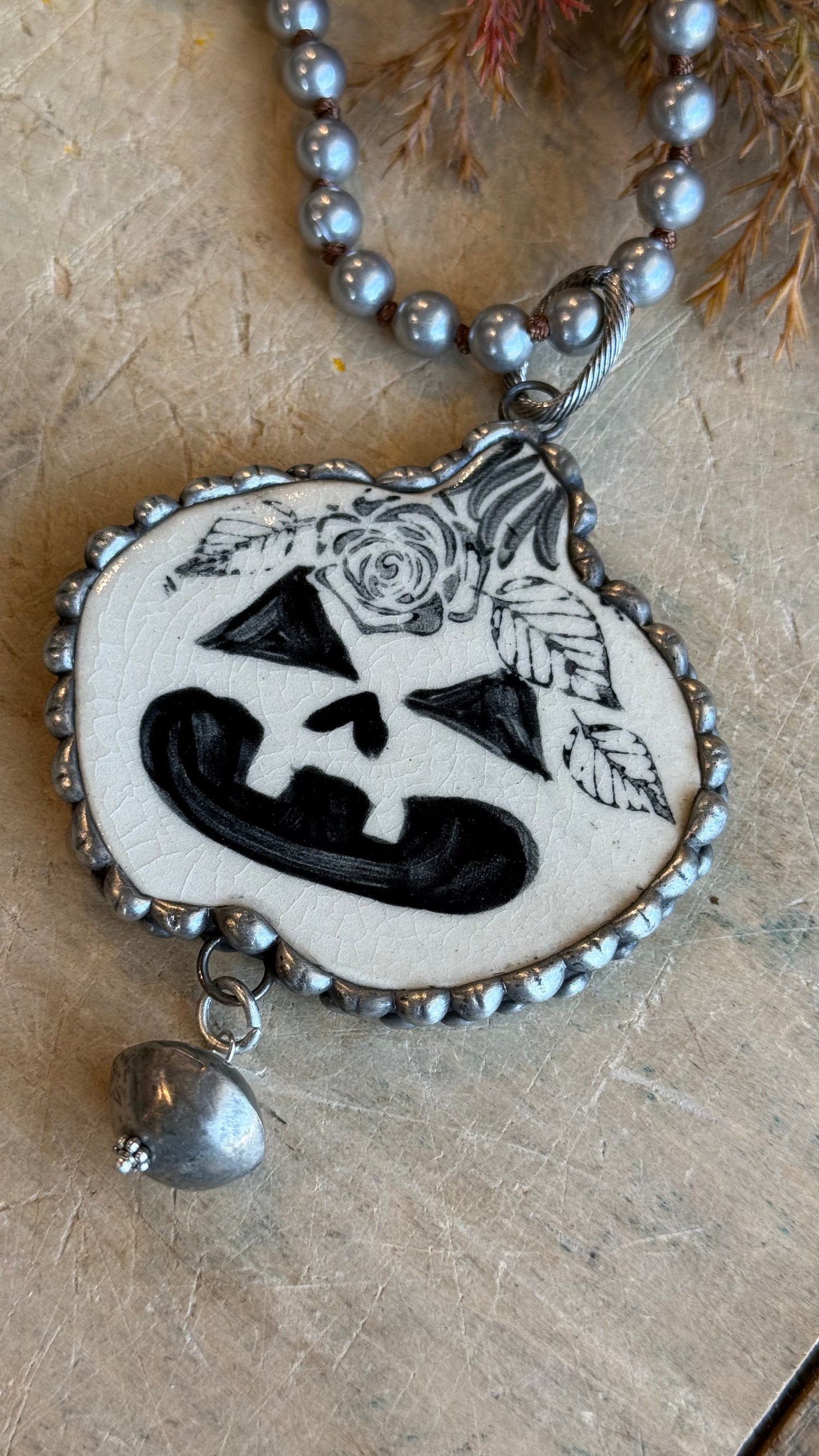 Tim Barton Black and White Necklace
