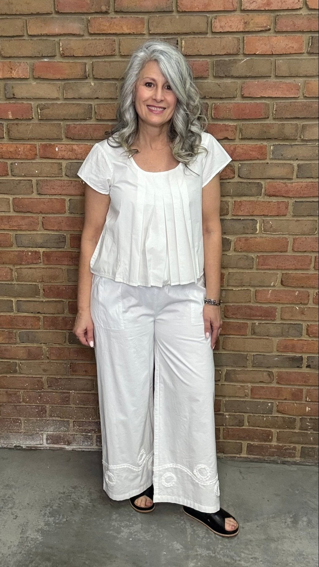 Pippin Pant in White - Vintage Vault Boutique