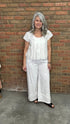 Pippin Pant in White - Vintage Vault Boutique