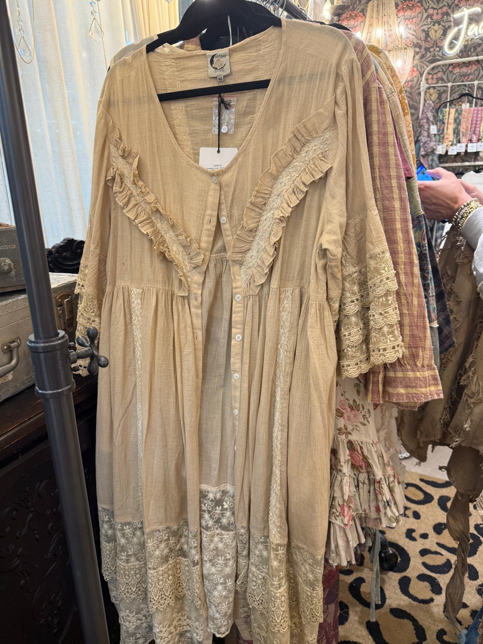 Candlelight Duster/Dress - Vintage Vault Boutique