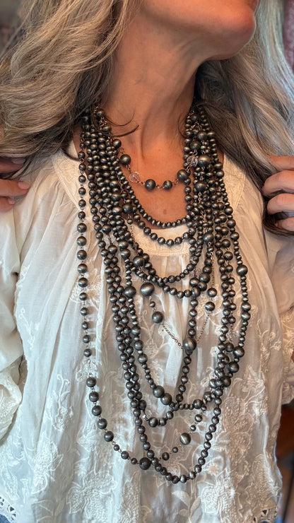 Multi Strand Desert Pearl Necklace