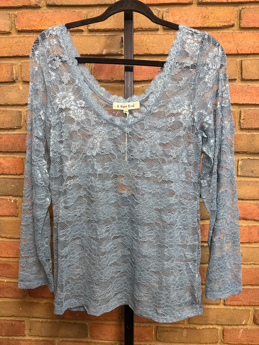 Denim Lace Layering Top