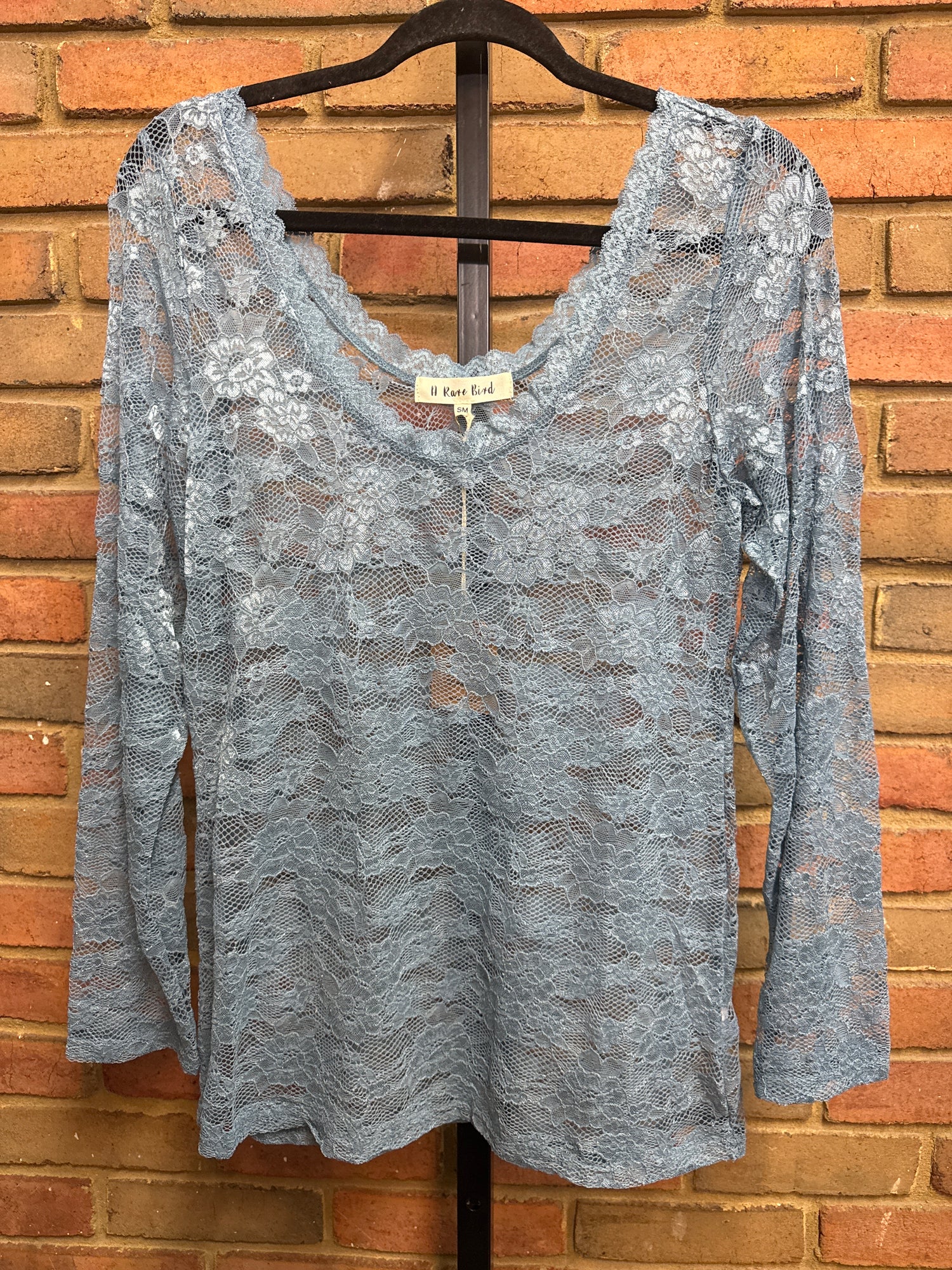 Denim Lace Layering Top