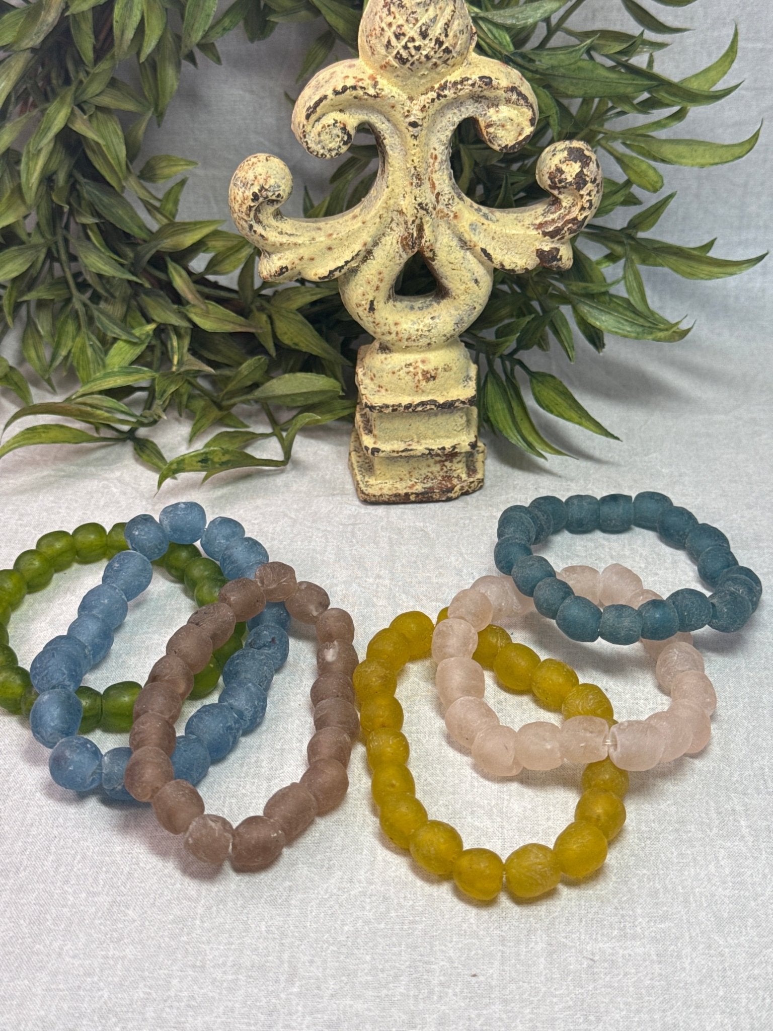 Seaglass Stretch Bracelets - Vintage Vault Boutique