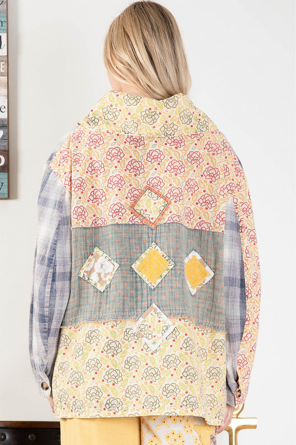 Patchwork Detail Jacket 