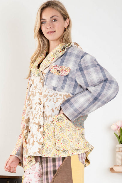 Patchwork Detail Jacket 