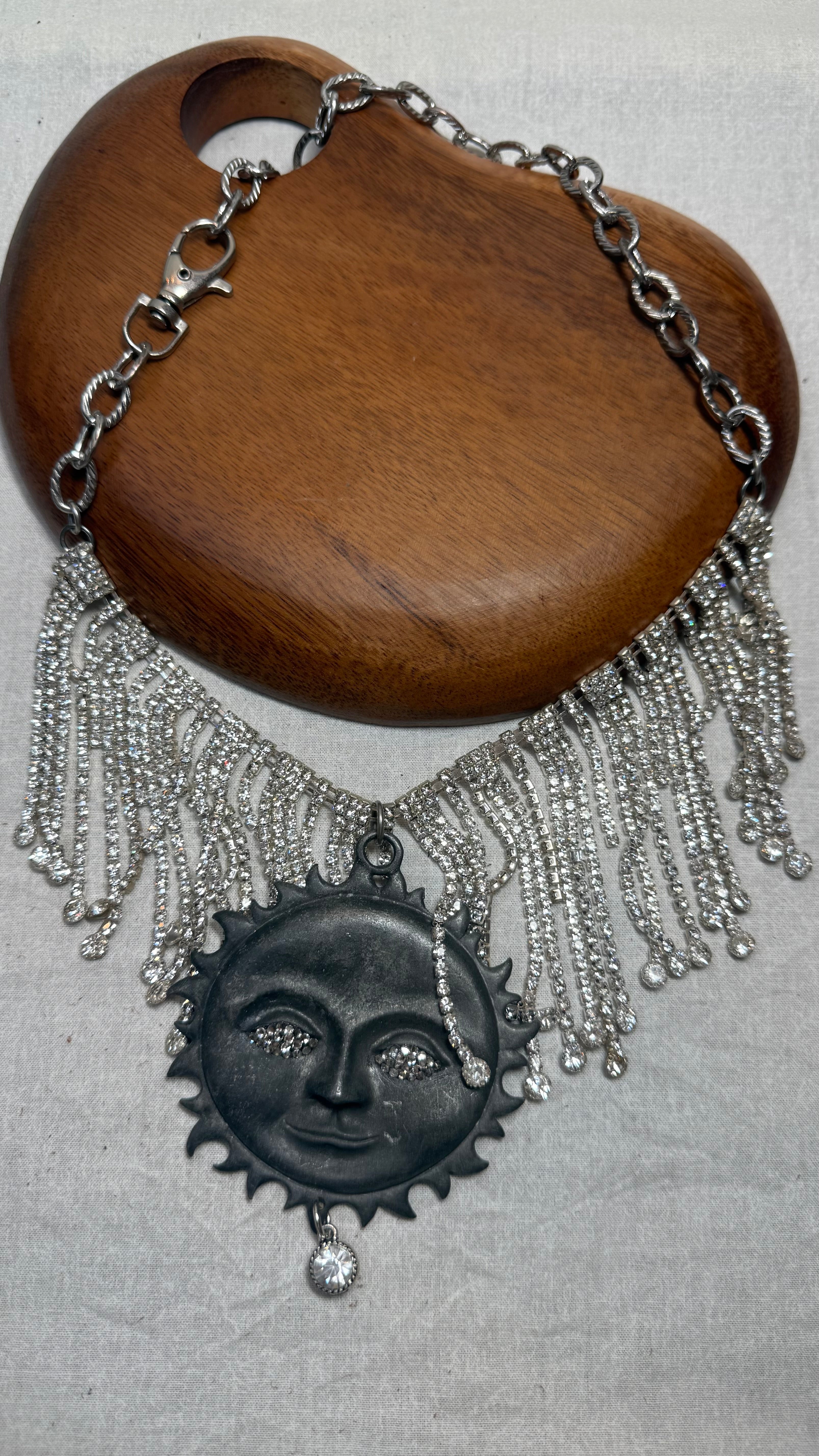 Bling Sun Choker Necklace