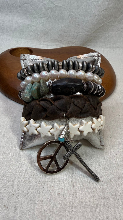 Pillow Stack Star Bracelet Stack