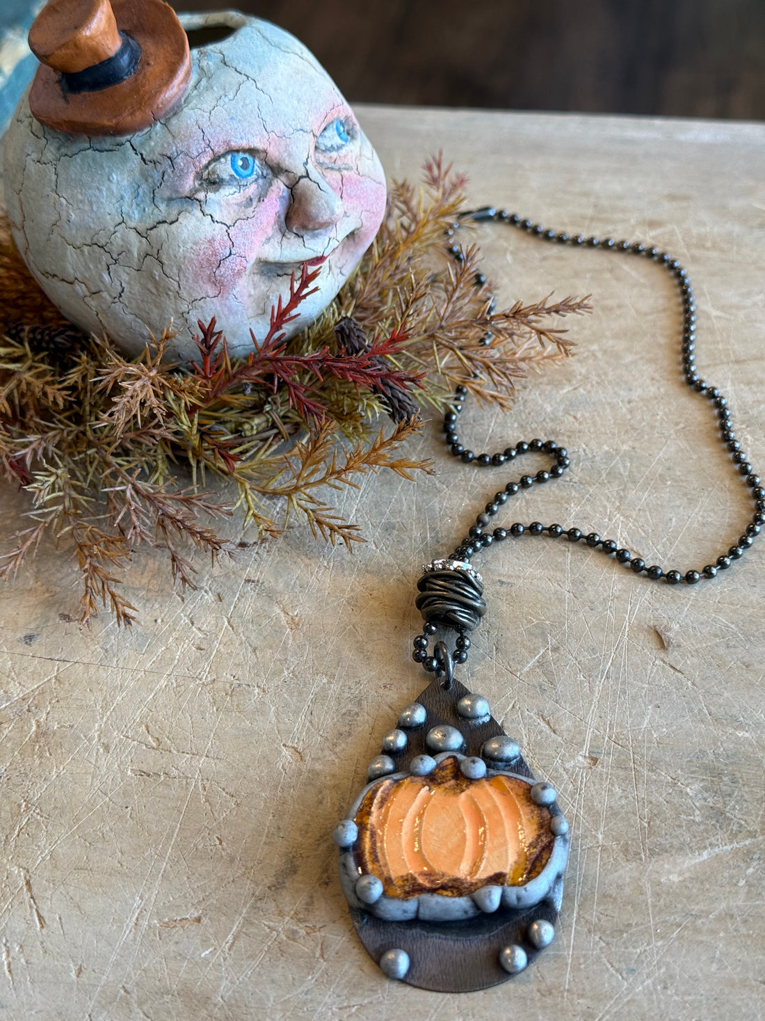 Pumpkin Drop Necklace