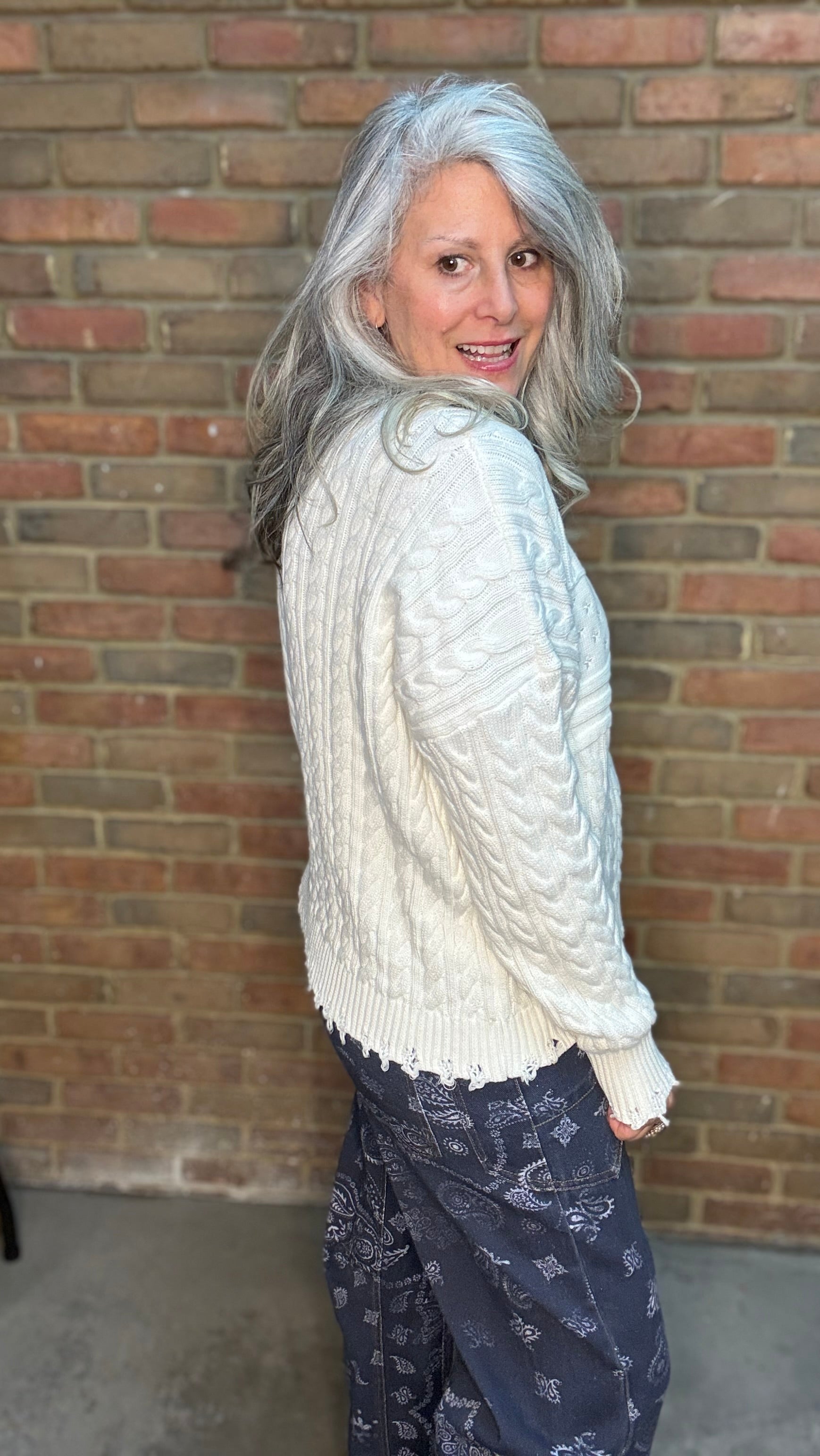 RANIA Cable Knit Sweater
