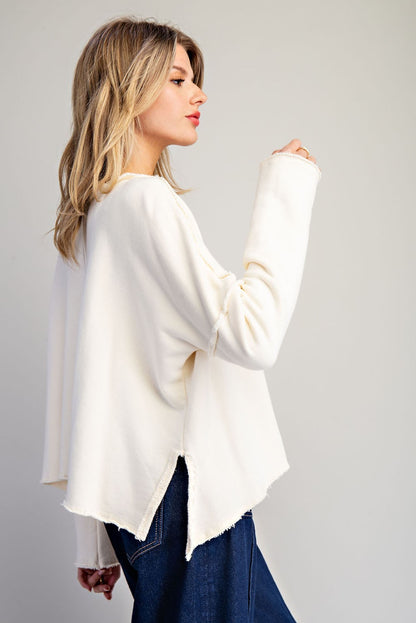 Lobster Applique Pull over Top