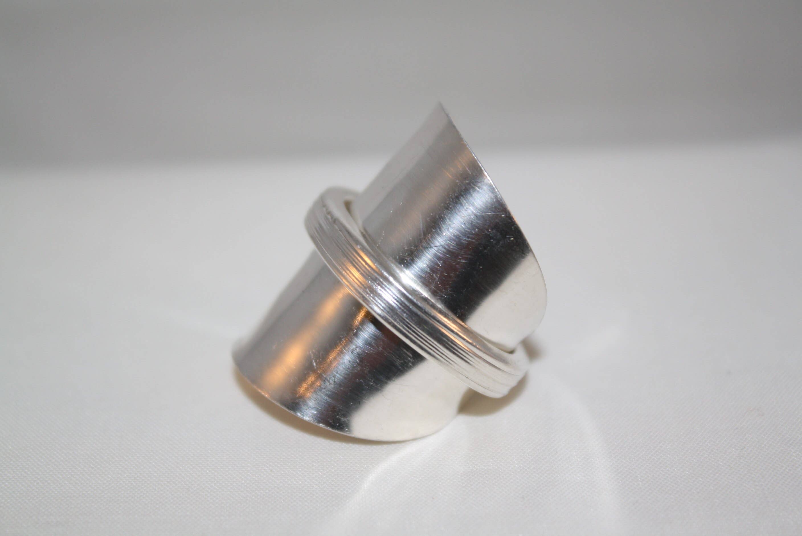 Silver Ice Teaspoon Ring