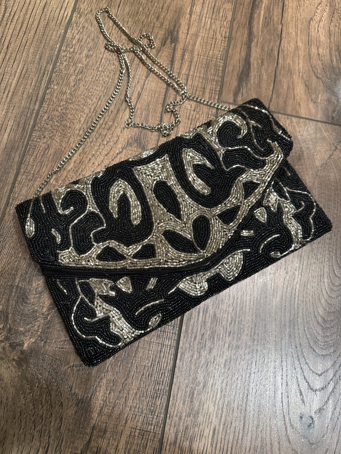 Abstract Paisley Clutch