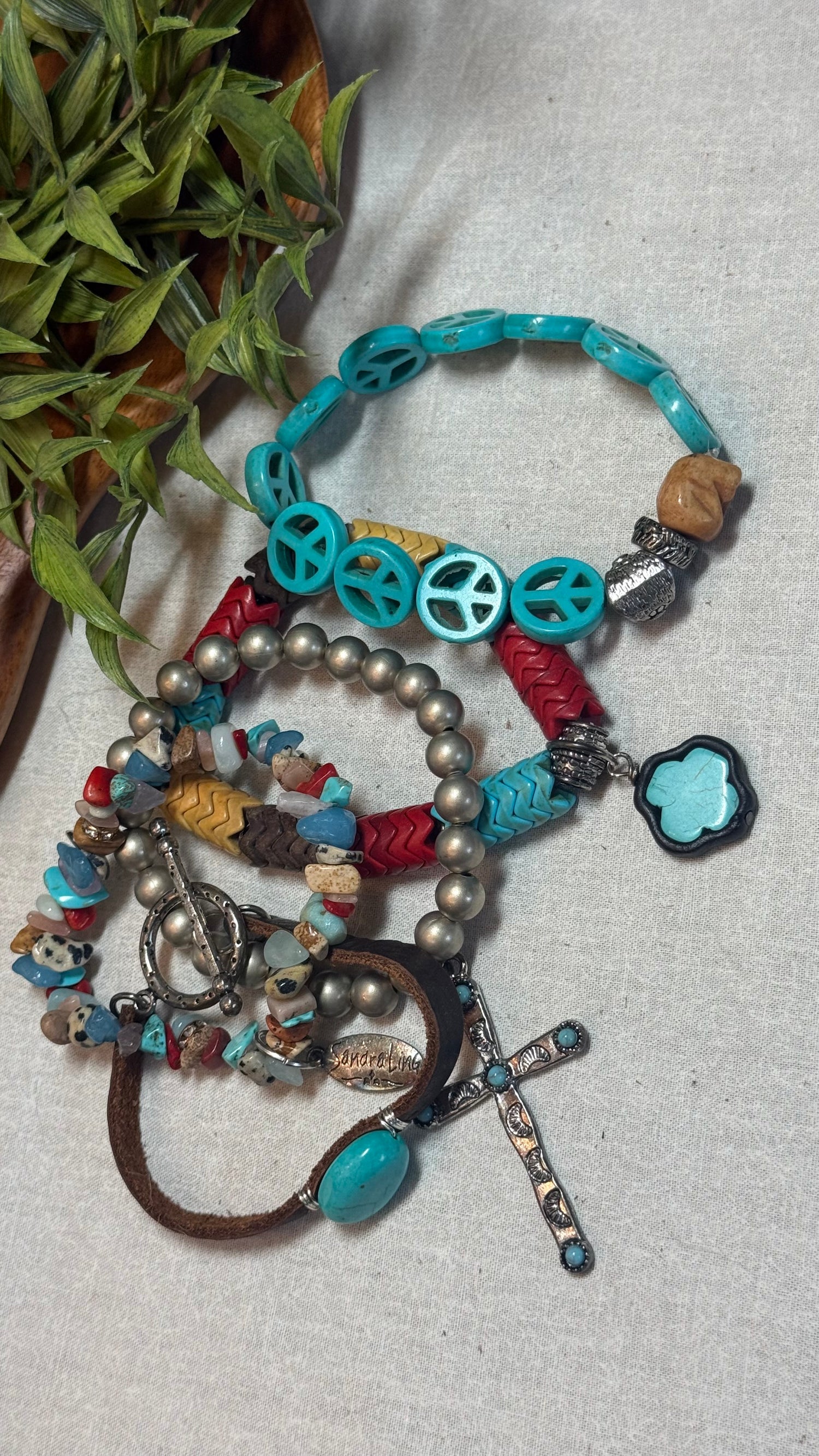 Peace, Love and Boho Bracelet