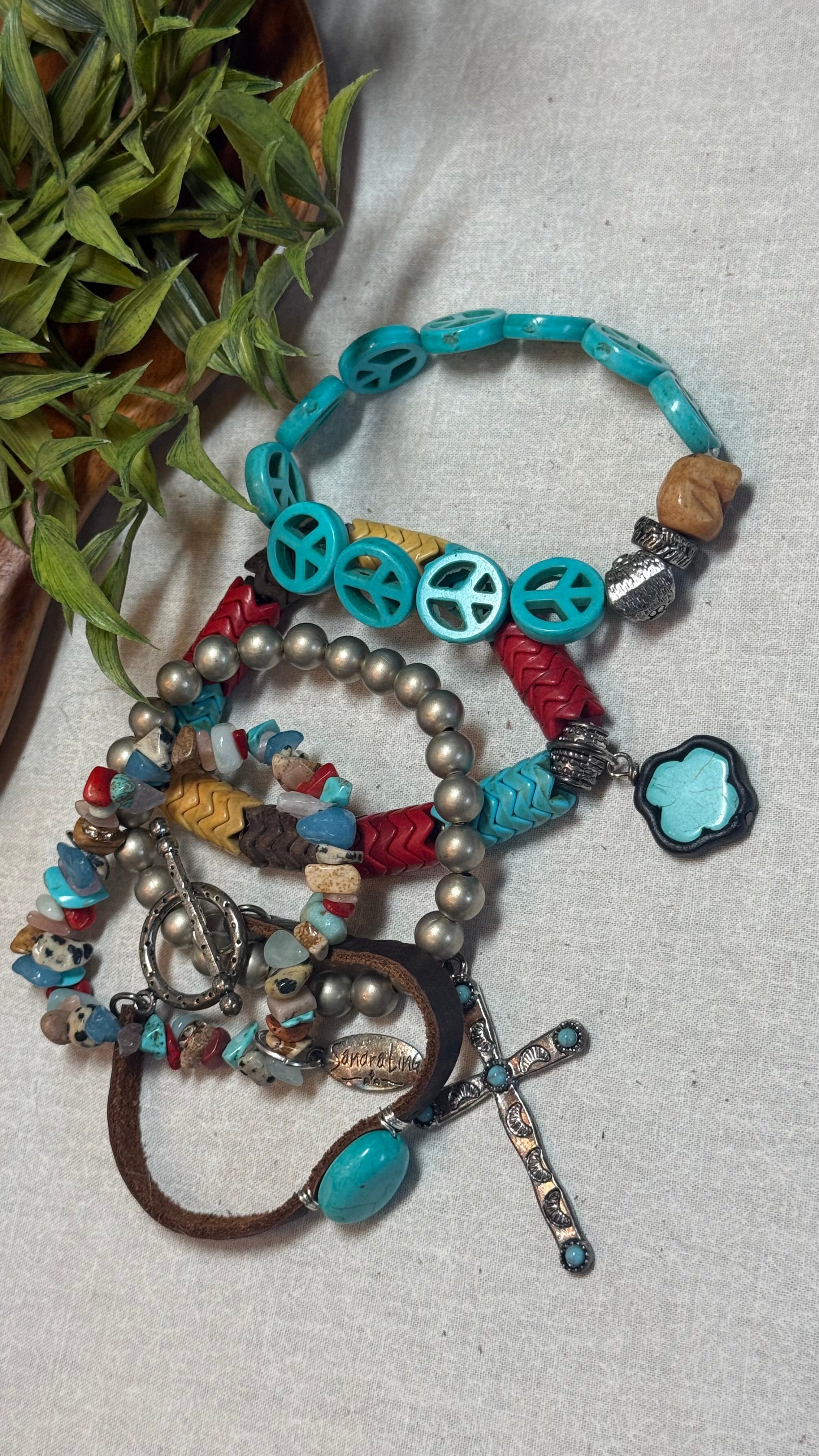 Peace, Love and Boho Bracelet
