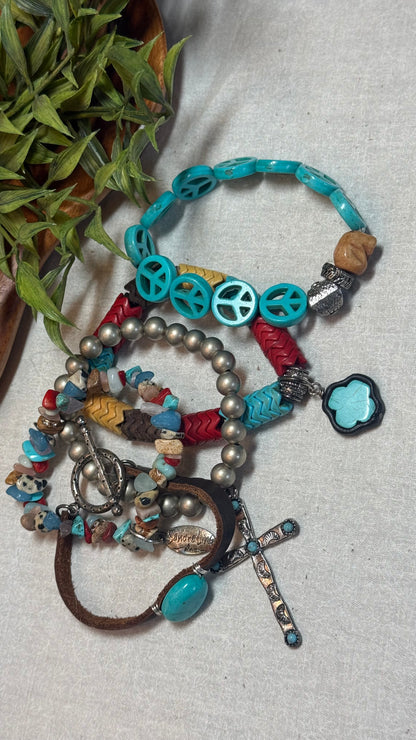 Peace, Love and Boho Bracelet