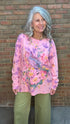 Pink Printed Bird Top - Vintage Vault Boutique