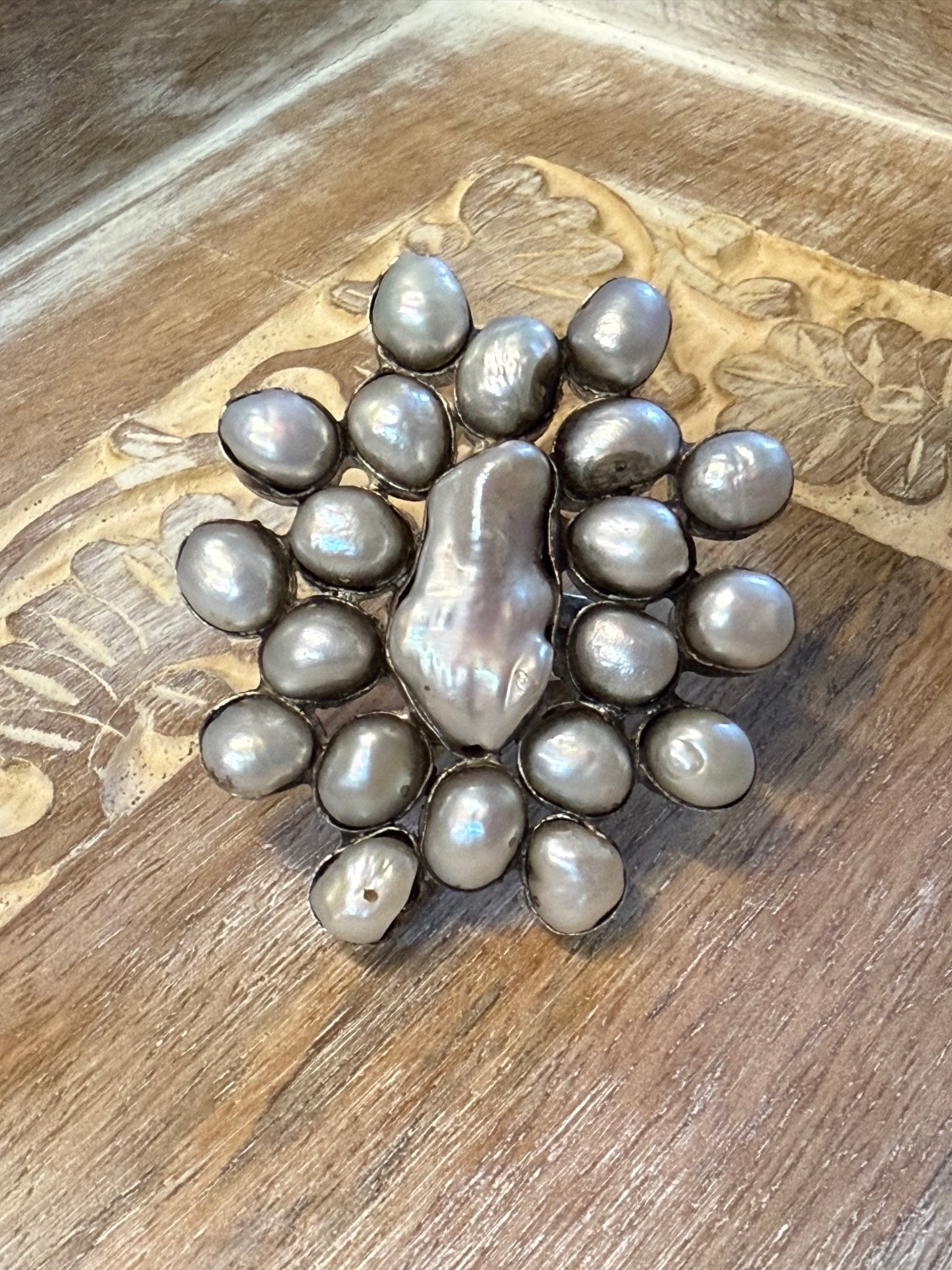 Pearl Cluster Ring - Vintage Vault Boutique