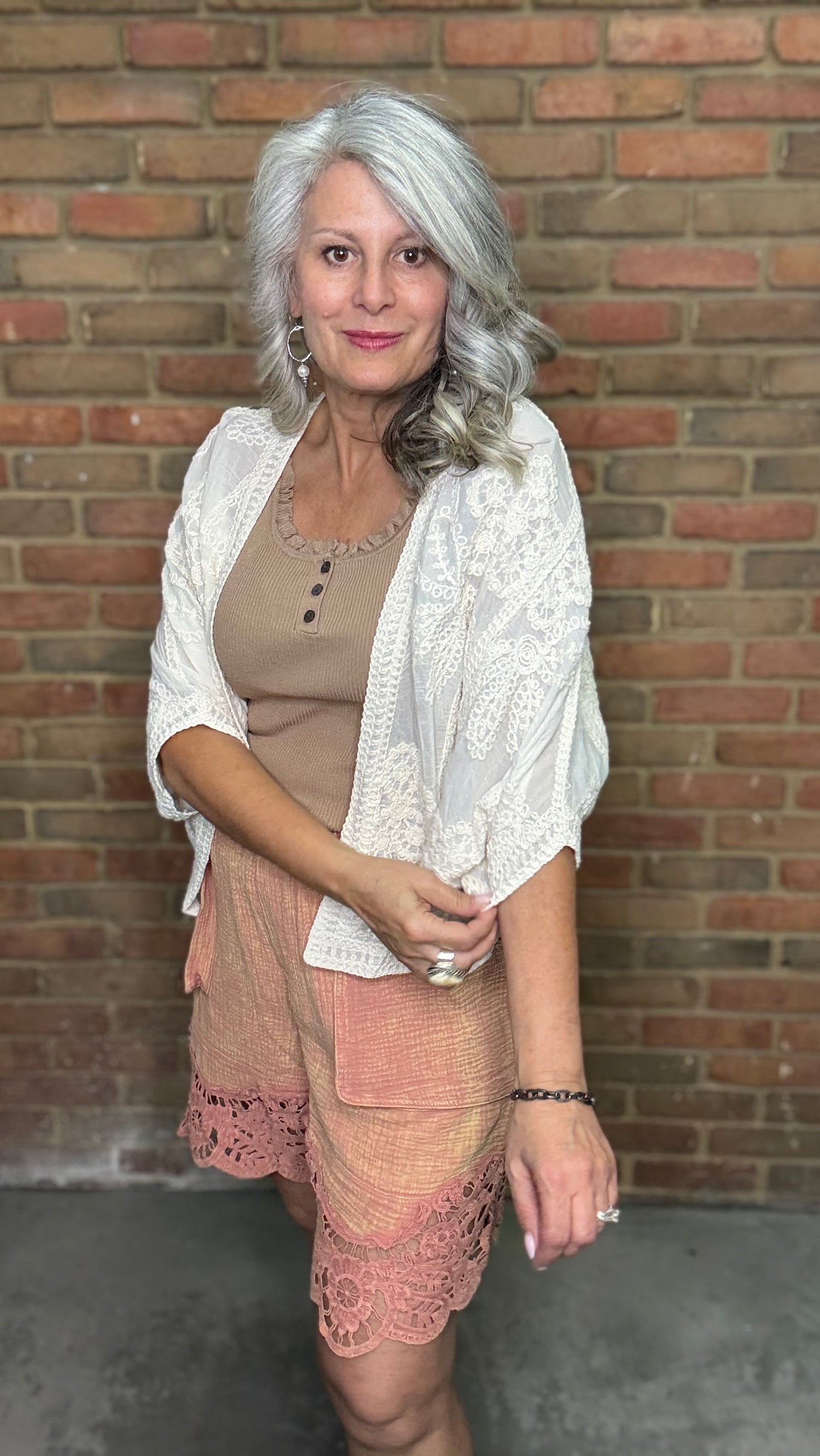 Natural Crochet Design Cardigan