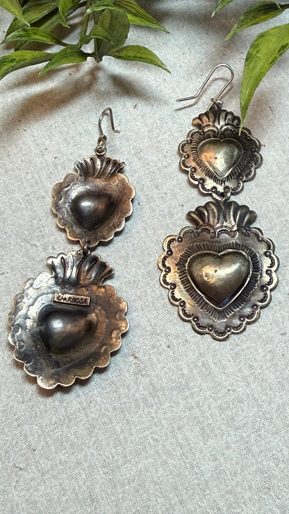 Double Heart Earrings