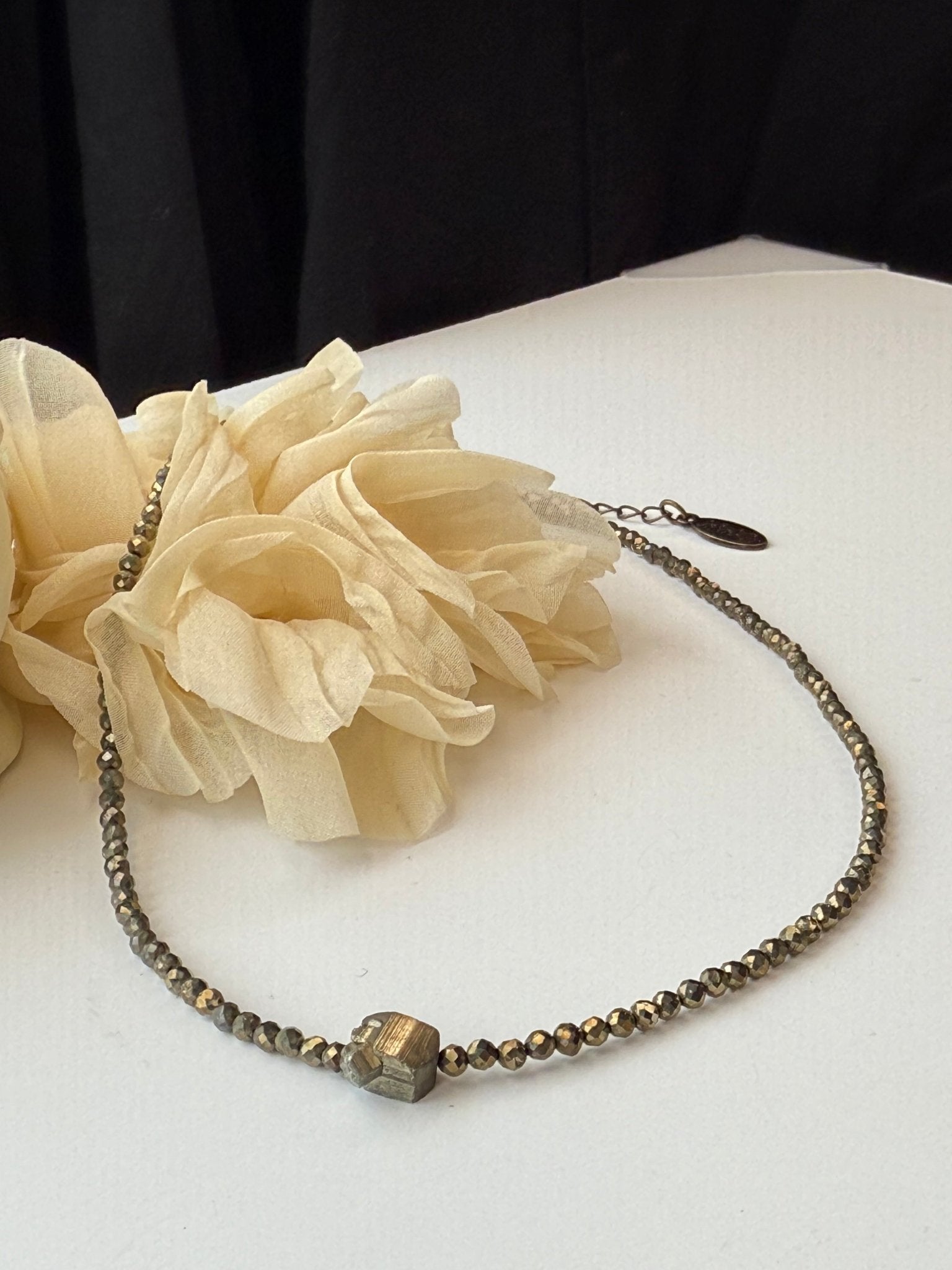 Pyrite Nugget Necklace - Vintage Vault Boutique
