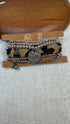 Hide and Silver Stretch Stack - Vintage Vault Boutique