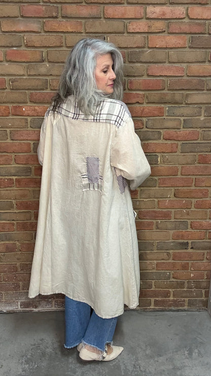 Mix Print Tunic Shirt