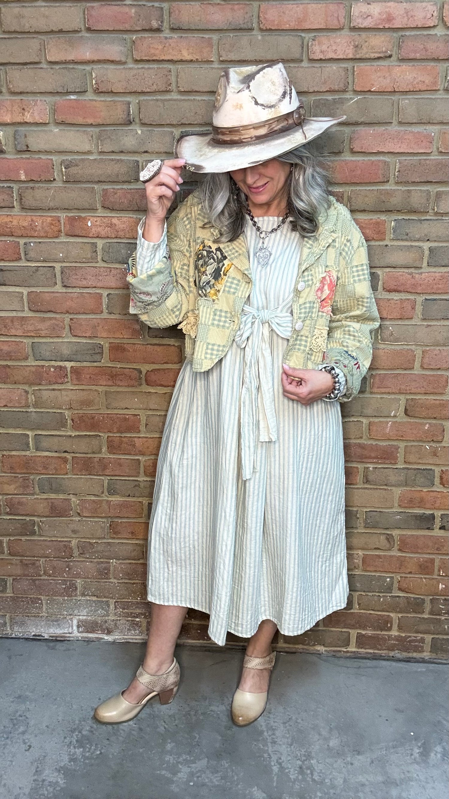 Walis Blue Stripe Dress