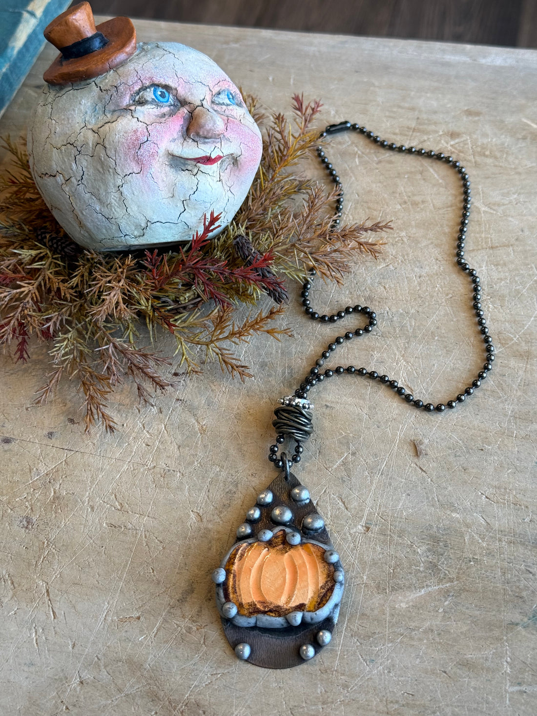 Pumpkin Drop Necklace