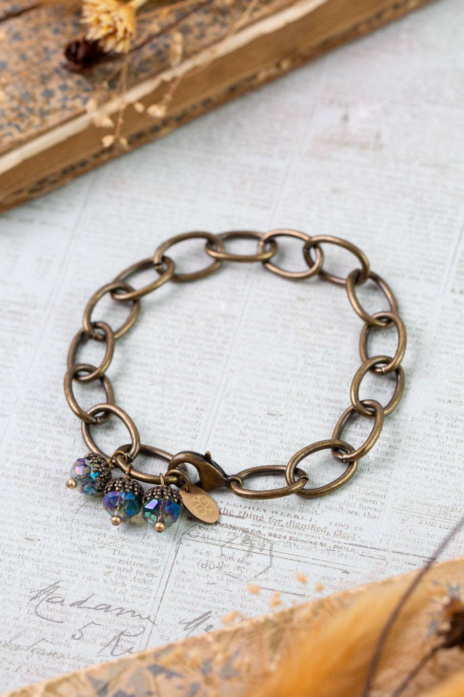Crisp Autumn 8" Crystal Simple Bracelet