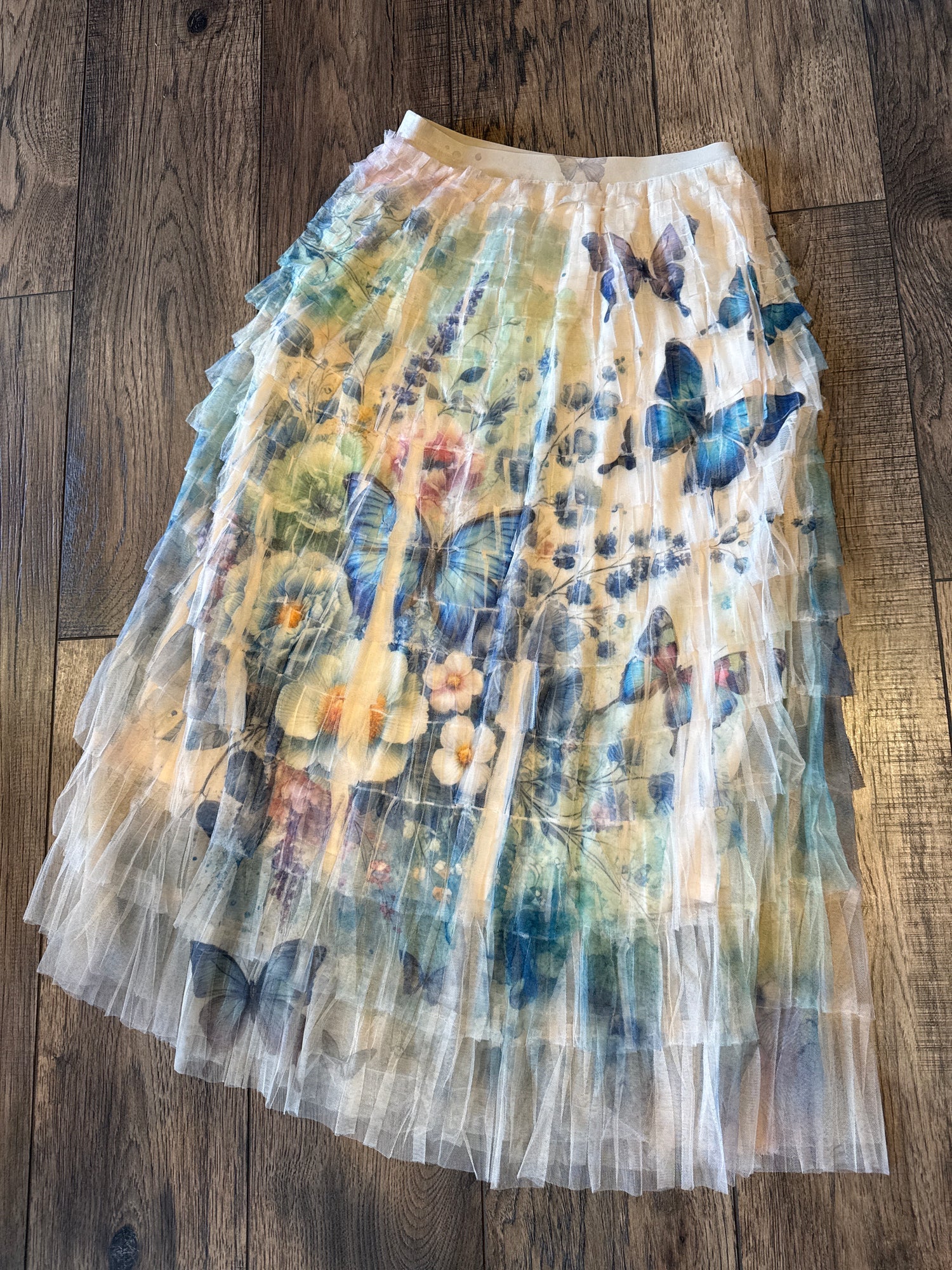 Royal Butterfly Garden Tulle Skirt