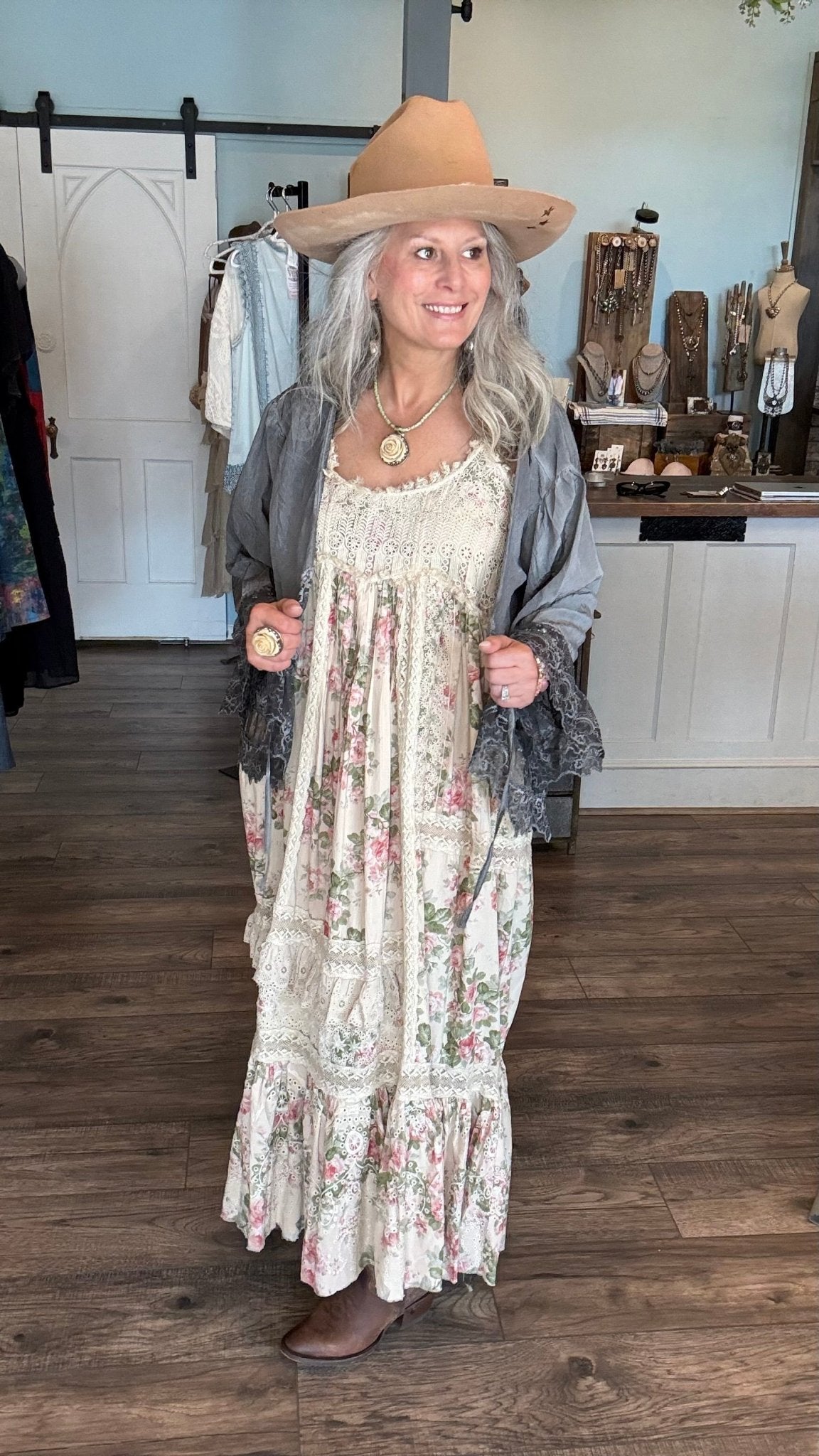Alluring Romance Jacket - Charcoal - Vintage Vault Boutique