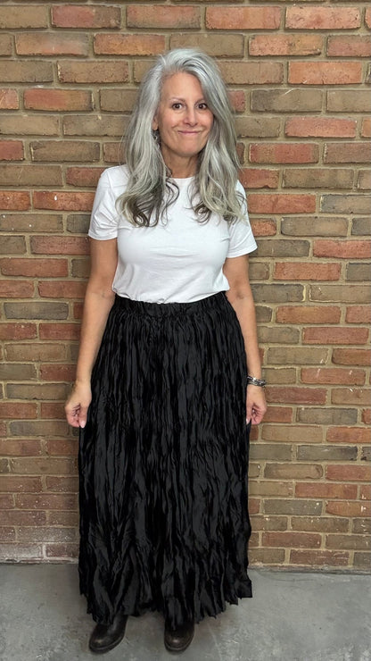 Crushed Skirt - Vintage Vault Boutique