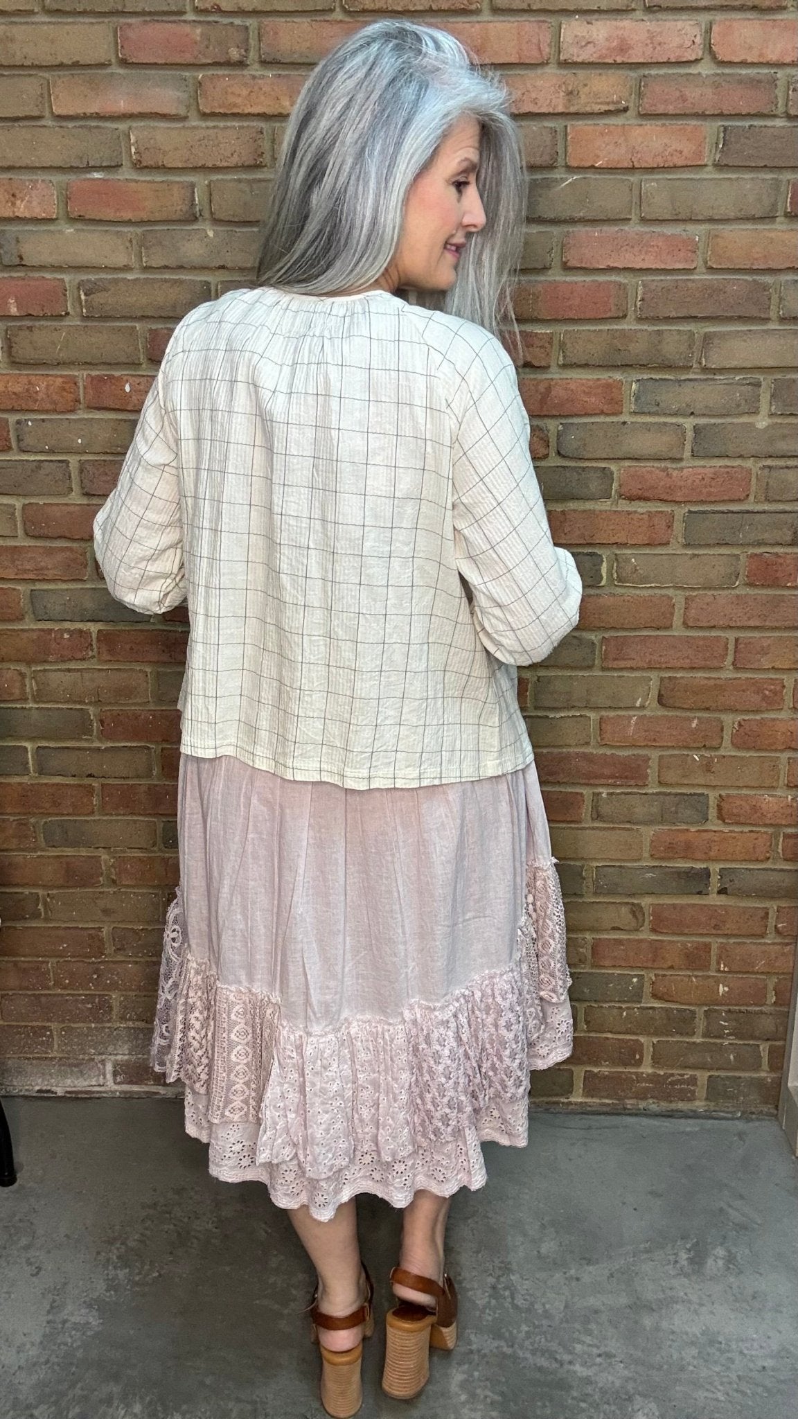 CHANTAL - CHECK JACKET - Vintage Vault Boutique