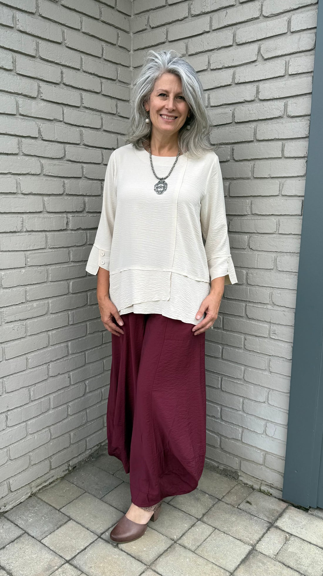 Wine Lantern Pant