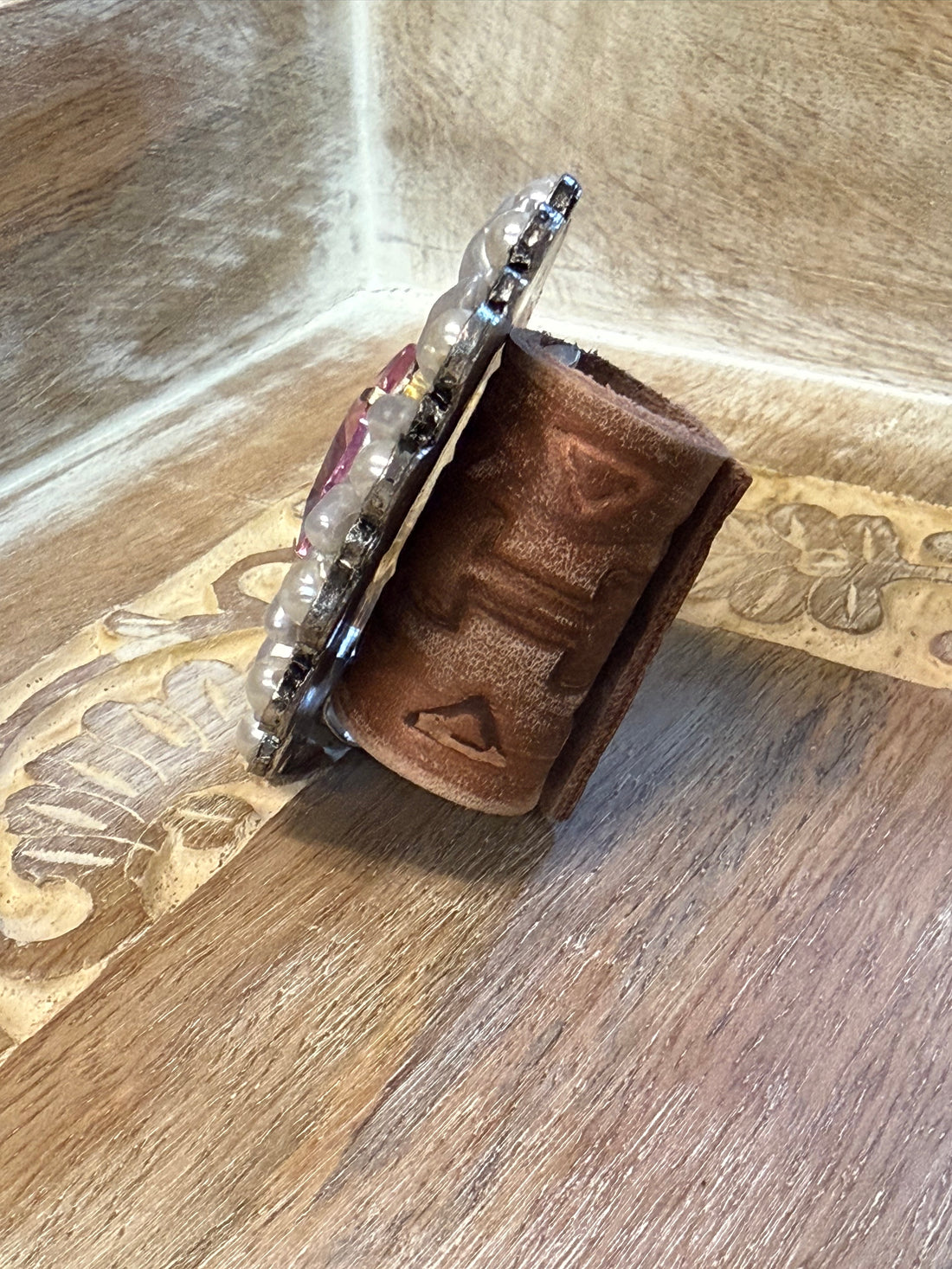Pearl and Crystal Clip Slider