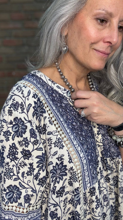 Lace Trim Tunic Top - Vintage Vault Boutique