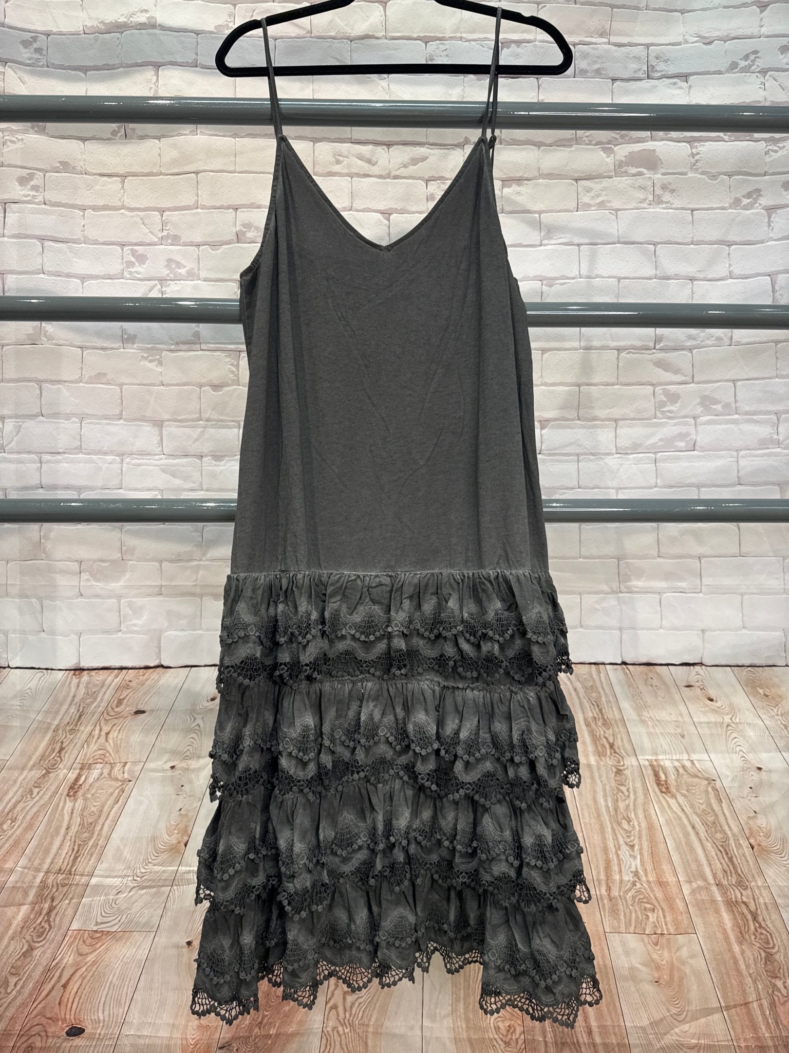 Vintage Slip Dress Black - Vintage Vault Boutique