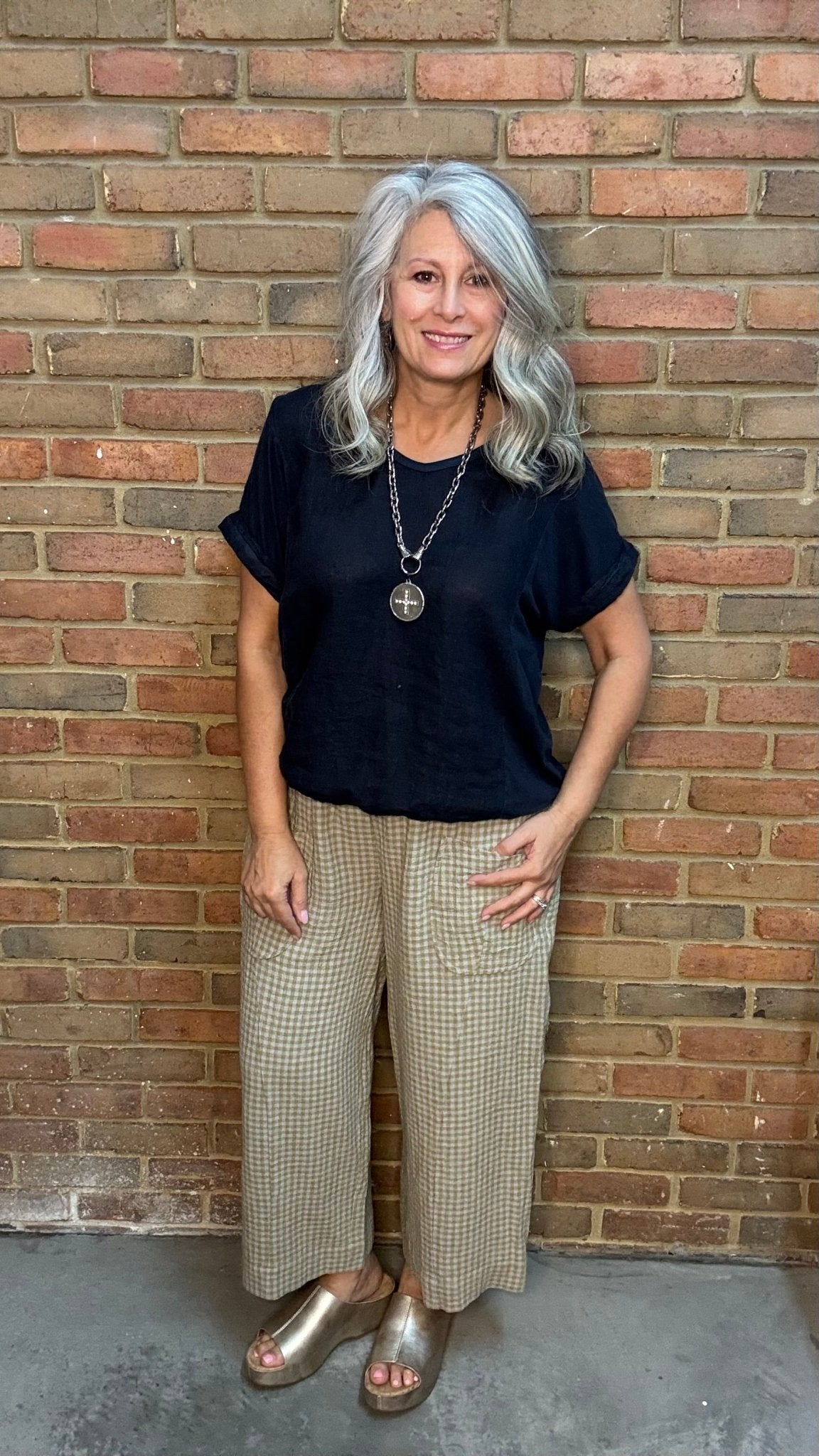 Ellery Butter Check Pant - Vintage Vault Boutique