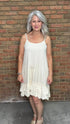 Ruffle Bottom Slip Dress - Vintage Vault Boutique