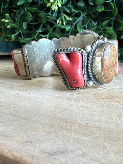 Large Mixed Stone Cuff