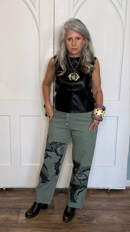 Dragon Pant - Vintage Vault Boutique