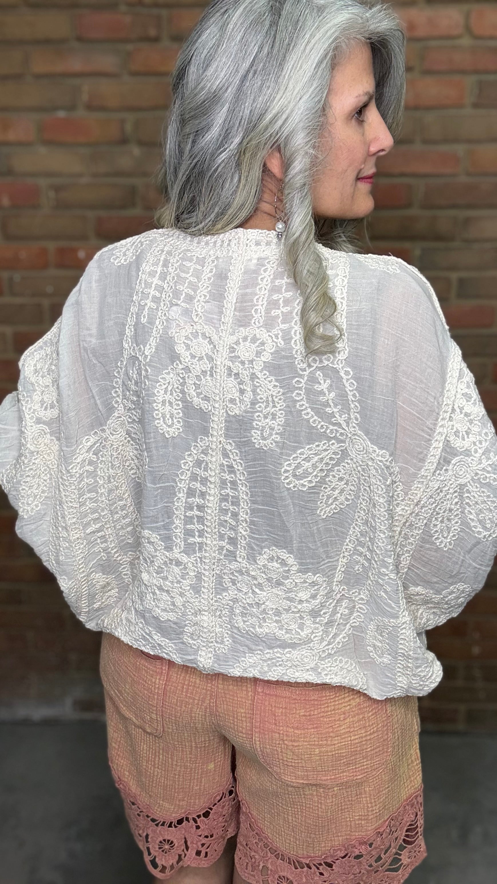 Natural Crochet Design Cardigan