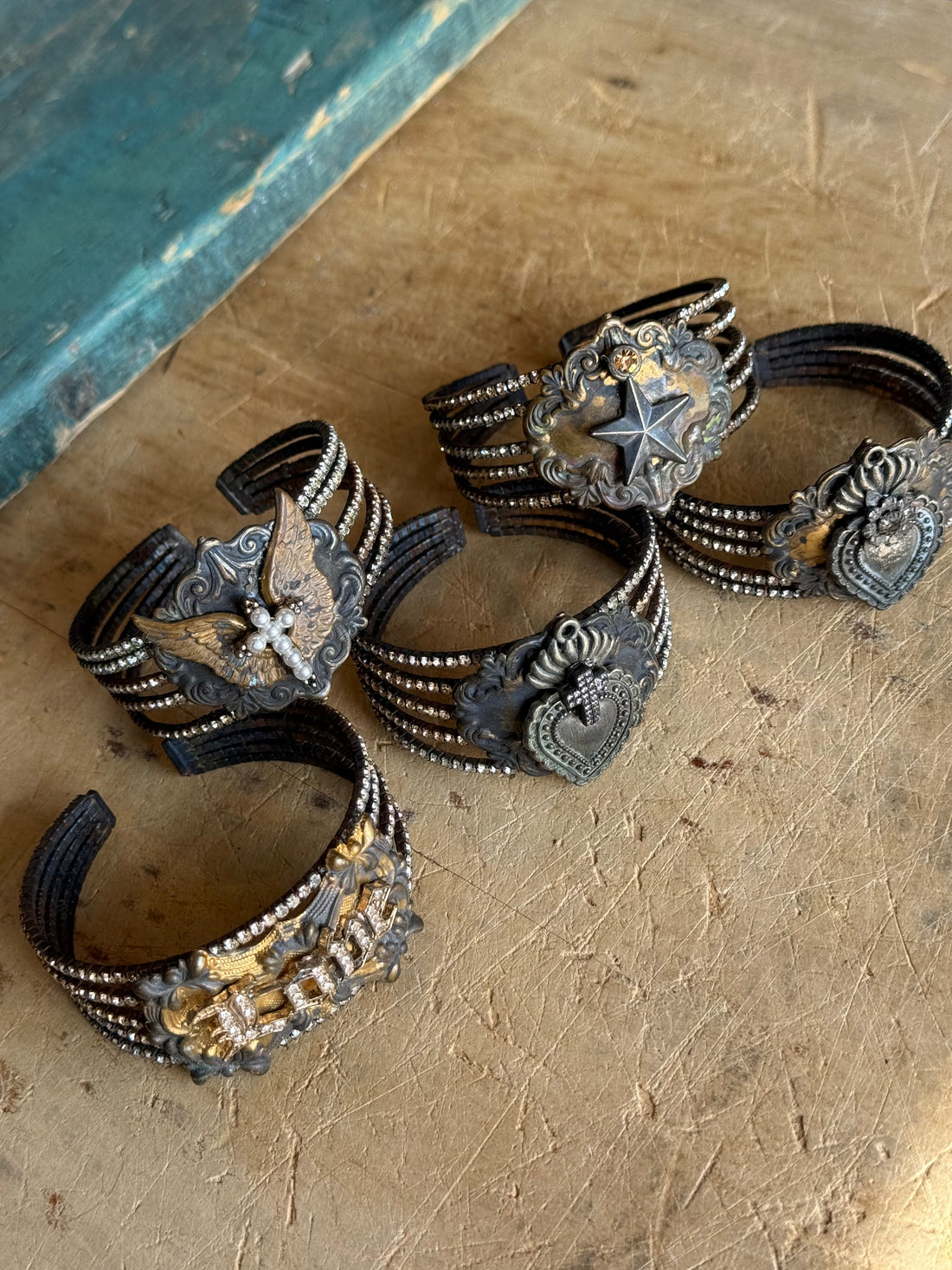 Rhinestone Cuff Bracelet