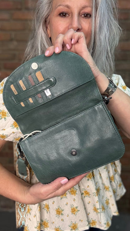 Leather Crossbody Card Purse - Vintage Vault Boutique