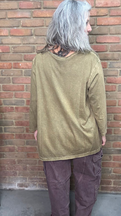 Vintage Washed Bunny Print Top