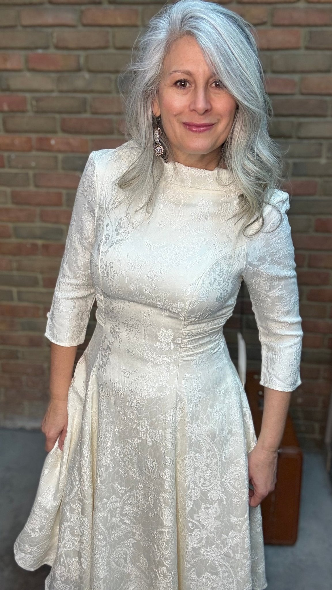Brocade Swing Dress - Vintage Vault Boutique