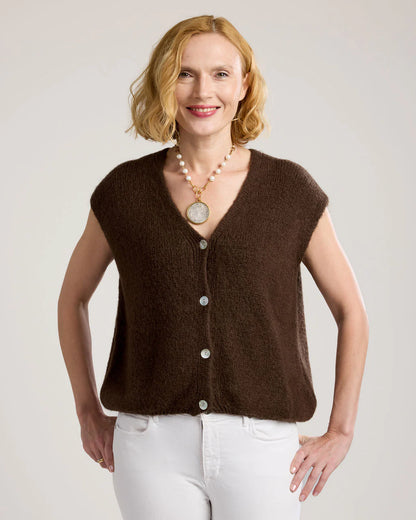 Alessia Knit Button Up Vest