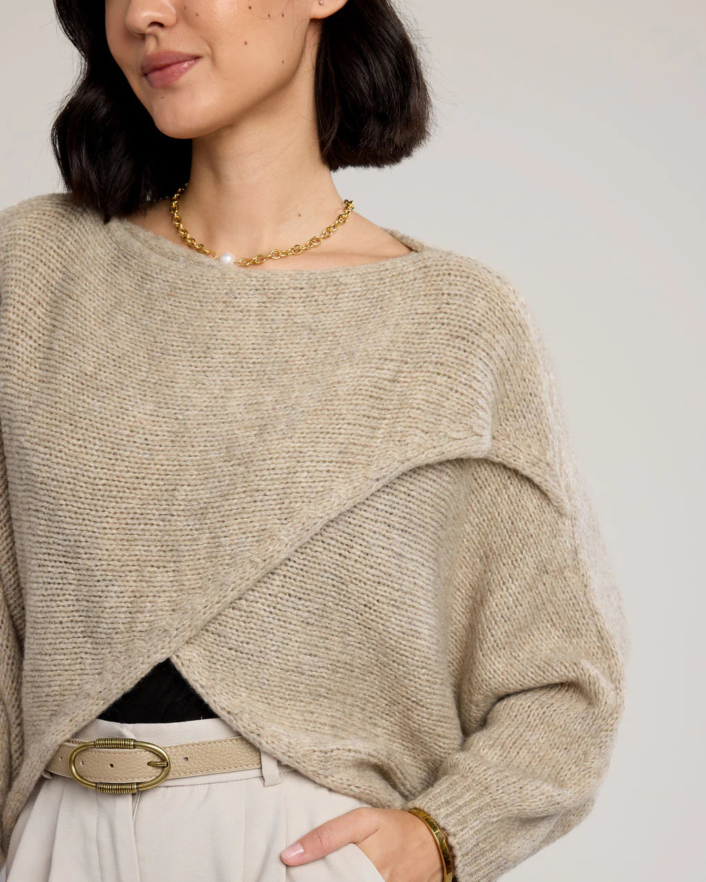 Alessandra Knit Wrap Sweater